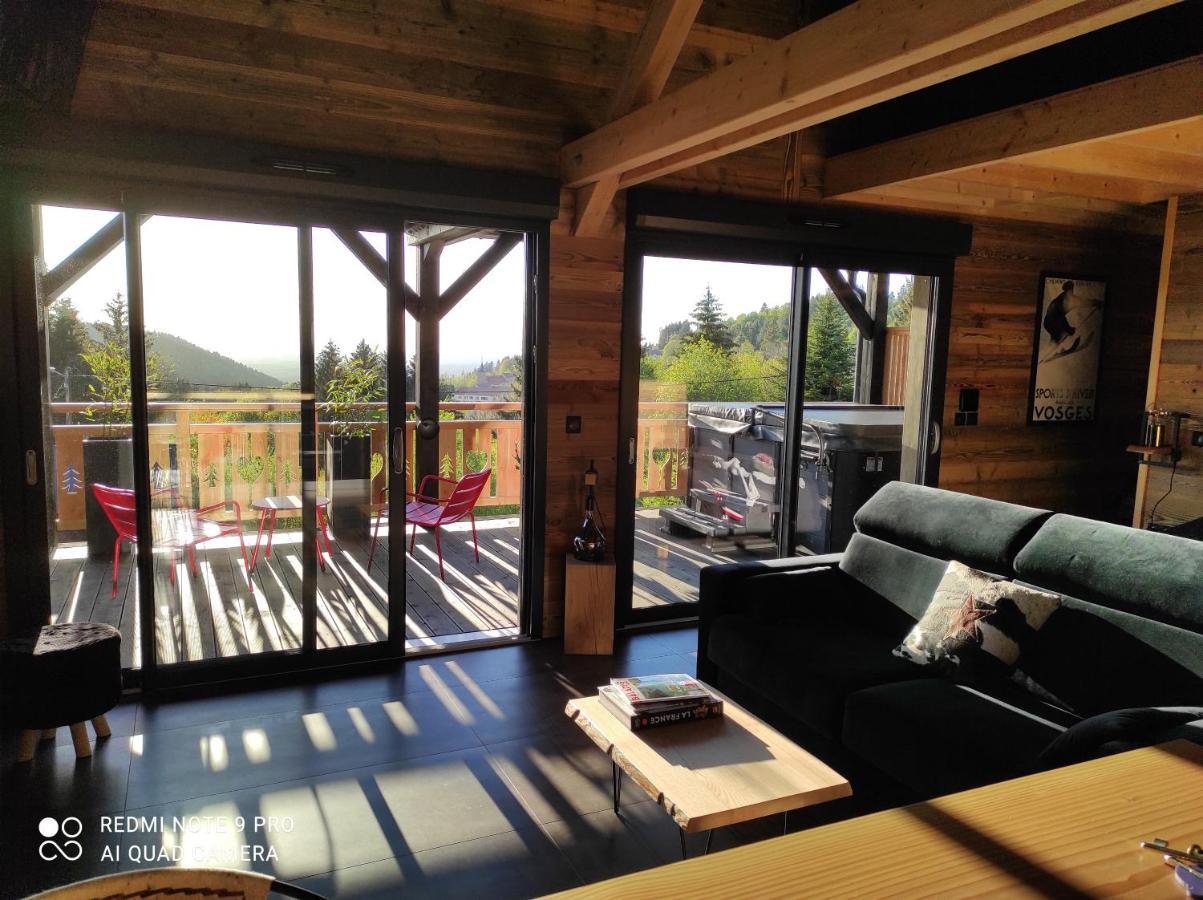 Chalet Neuf Avec Jacuzzi Prive, Vue Imprenable Sur Massif Des Vosges Villa Belfahy Eksteriør billede